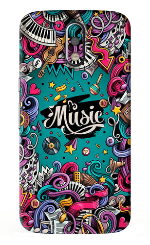 Music Graffiti Motorola Moto G4 Plus Back Skin Wrap