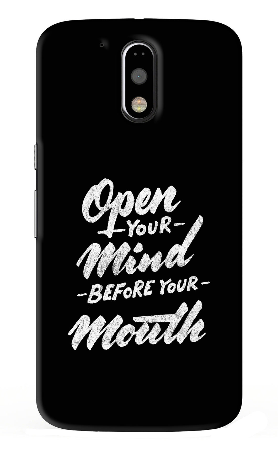 Open Your Mind Before Your Mouth Motorola Moto G4 Plus Back Skin Wrap