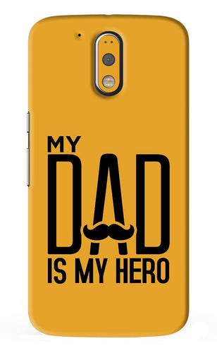 My Dad Is My Hero Motorola Moto G4 Plus Back Skin Wrap