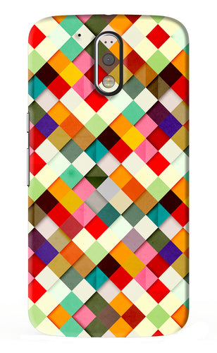 Geometric Abstract Colorful Motorola Moto G4 Plus Back Skin Wrap