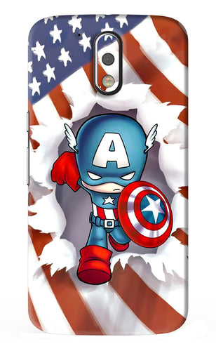Captain America Motorola Moto G4 Plus Back Skin Wrap
