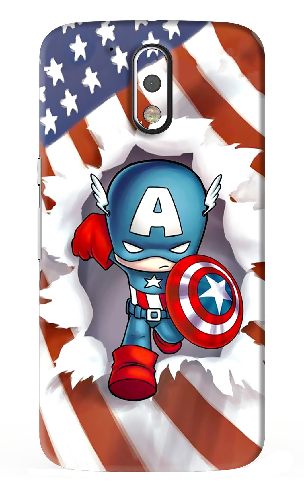 Captain America Motorola Moto G4 Plus Back Skin Wrap