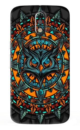 Angry Owl Art Motorola Moto G4 Plus Back Skin Wrap