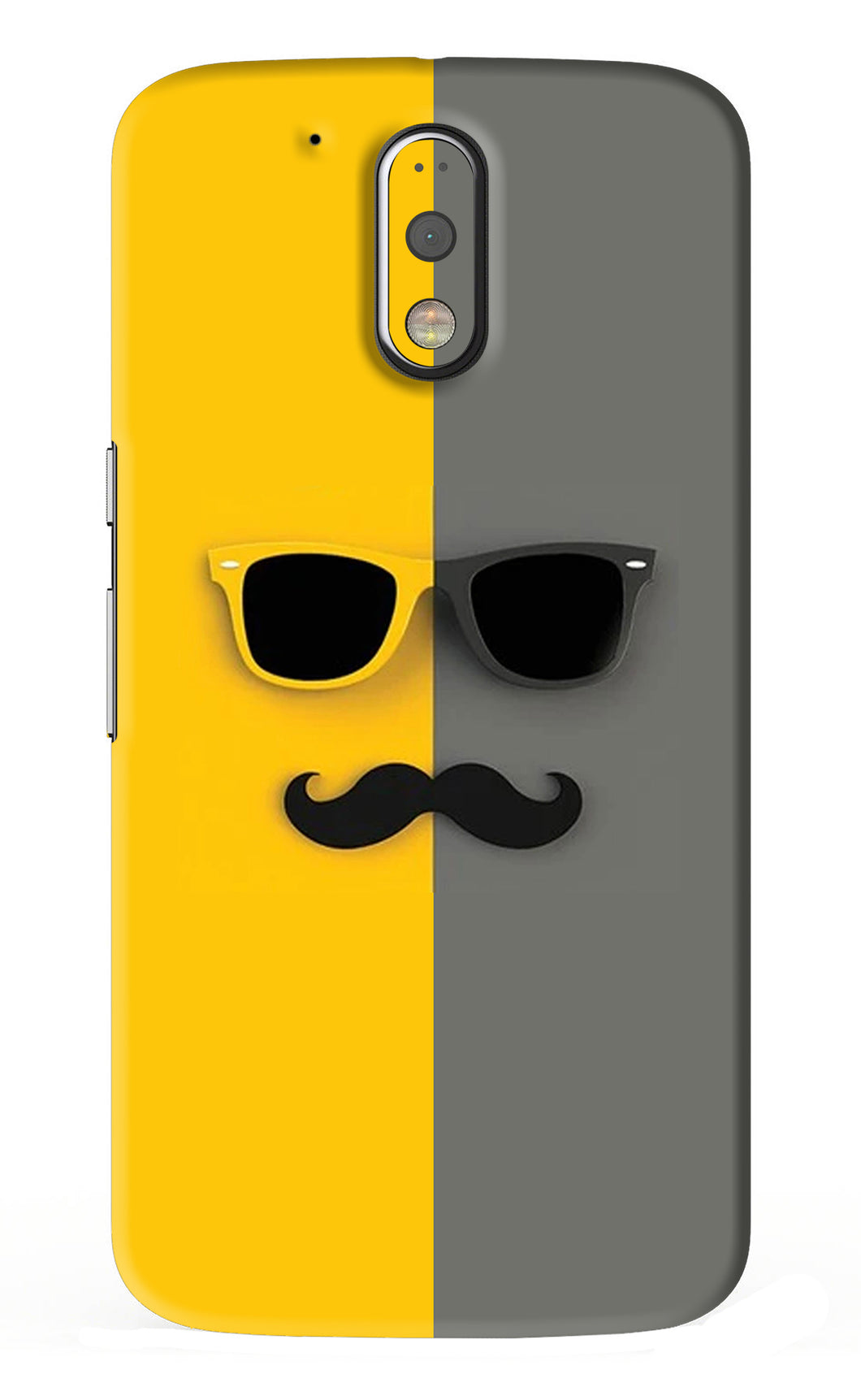 Sunglasses with Mustache Motorola Moto G4 Plus Back Skin Wrap