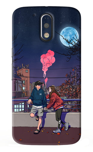 Chilling Couple Motorola Moto G4 Plus Back Skin Wrap