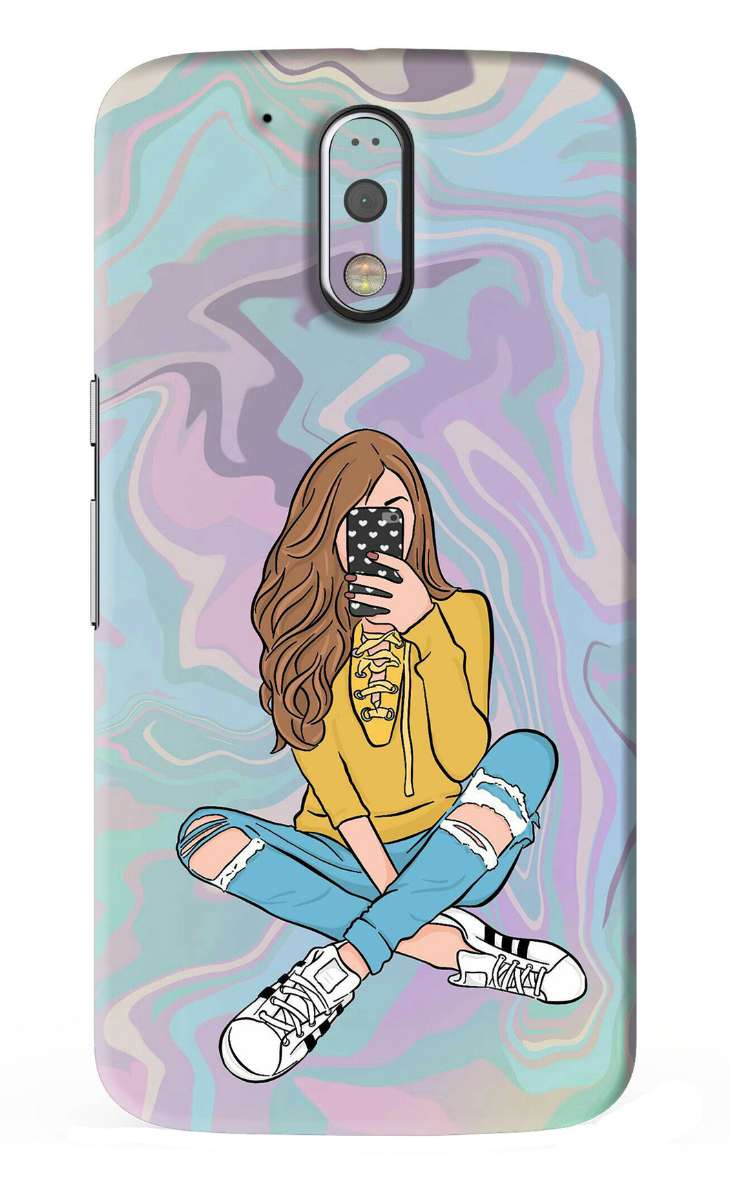 Selfie Girl Motorola Moto G4 Plus Back Skin Wrap