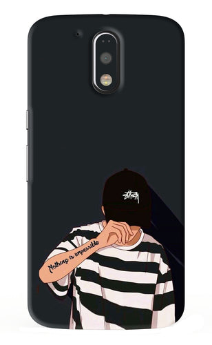 Aesthetic Boy Motorola Moto G4 Plus Back Skin Wrap