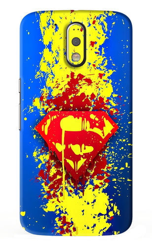 Superman logo Motorola Moto G4 Plus Back Skin Wrap