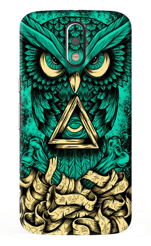 Green Owl Motorola Moto G4 Plus Back Skin Wrap