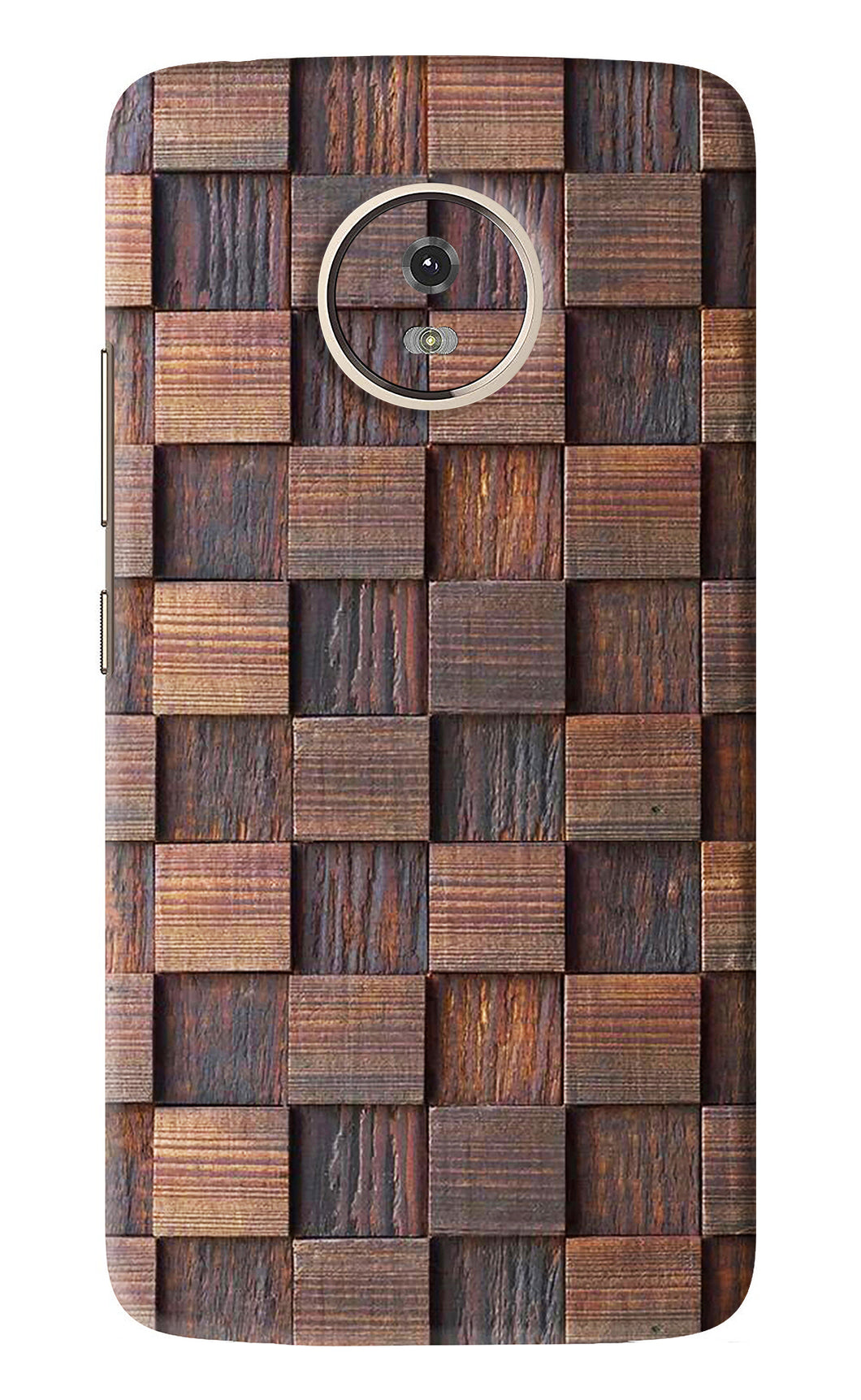 Wooden Cube Design Motorola Moto G5 Back Skin Wrap