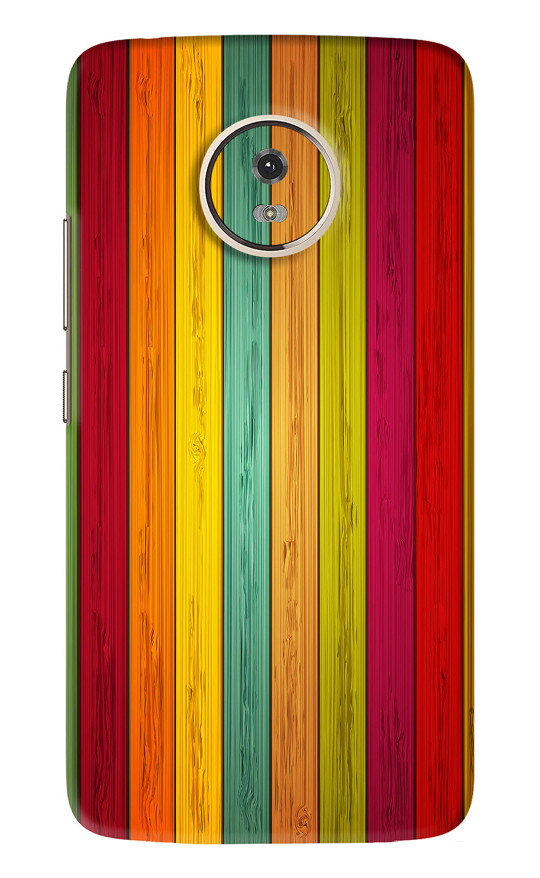 Multicolor Wooden Motorola Moto G5 Back Skin Wrap
