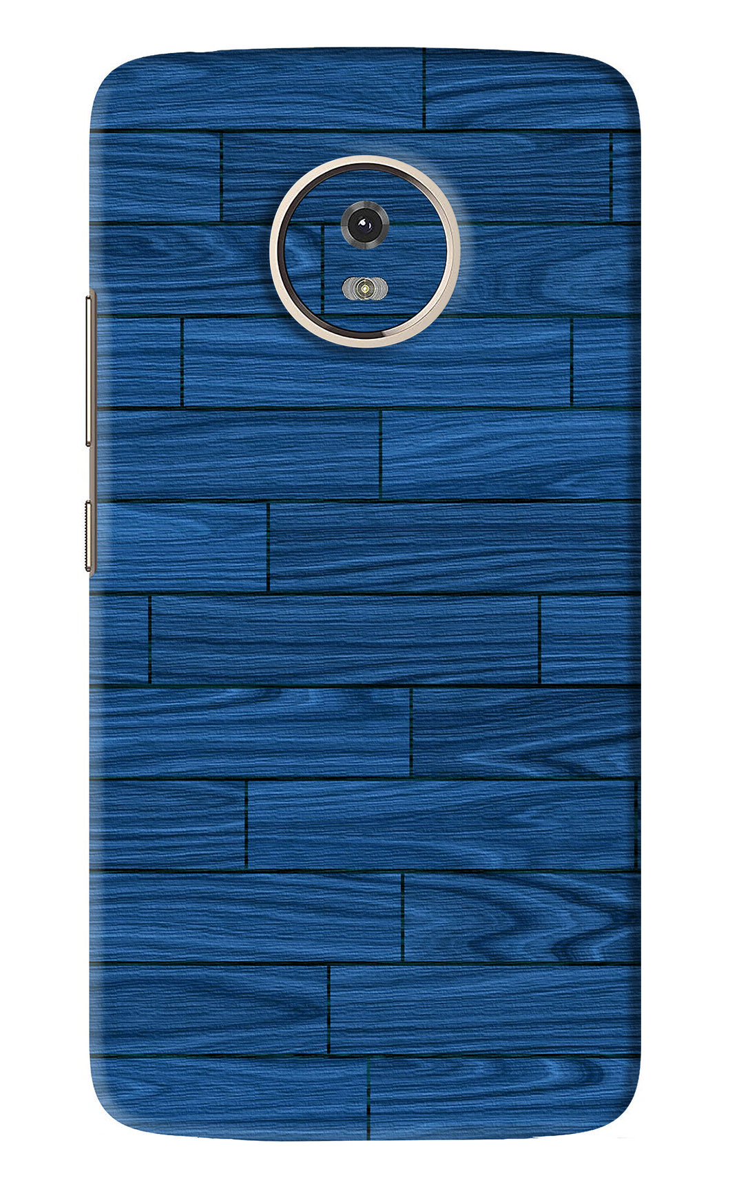Blue Wooden Texture Motorola Moto G5 Back Skin Wrap