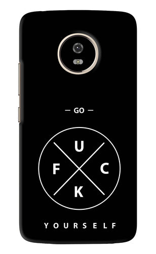 Go Fuck Yourself Motorola Moto G5 Back Skin Wrap