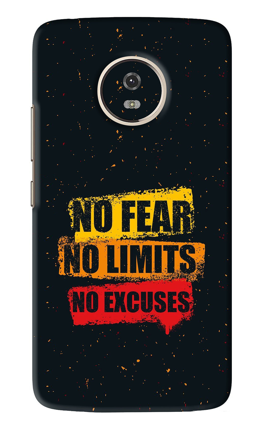 No Fear No Limits No Excuses Motorola Moto G5 Back Skin Wrap
