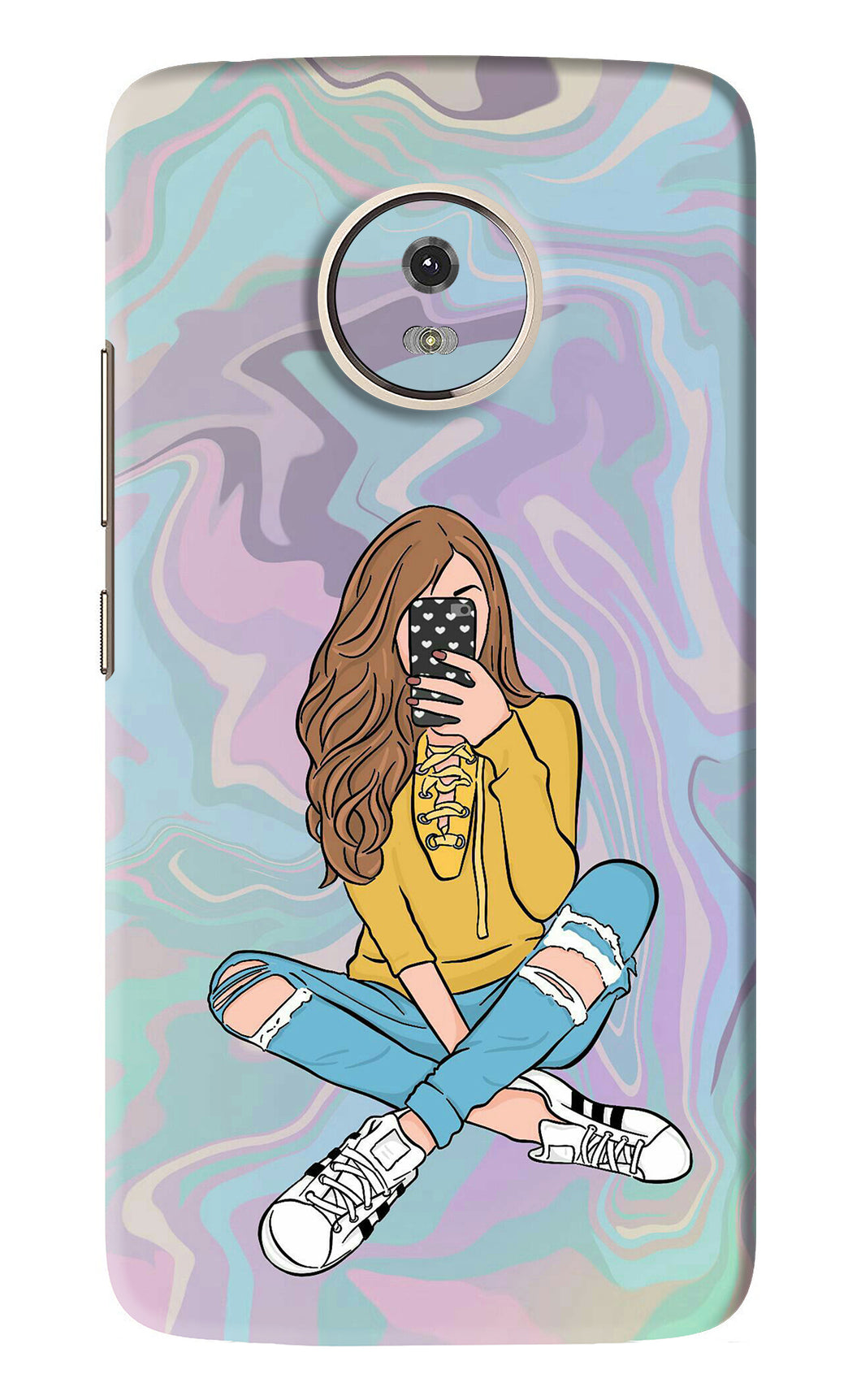 Selfie Girl Motorola Moto G5 Back Skin Wrap