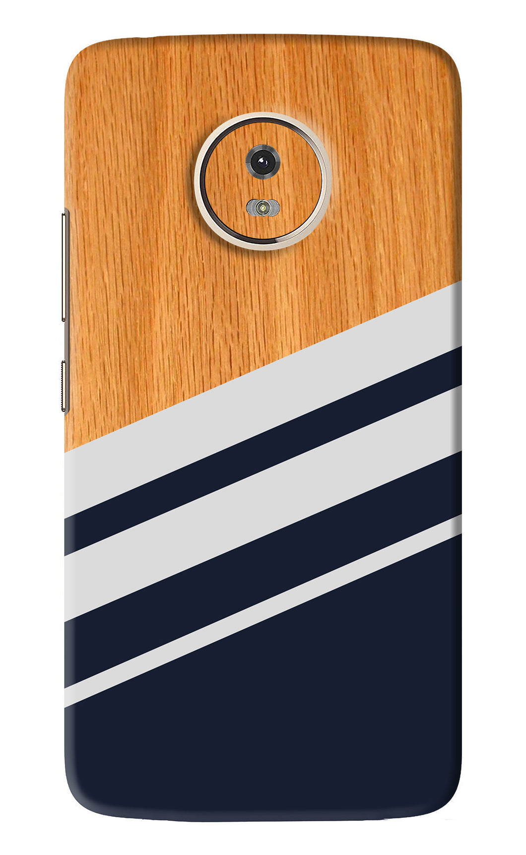 Black And White Wooden Motorola Moto G5 Back Skin Wrap