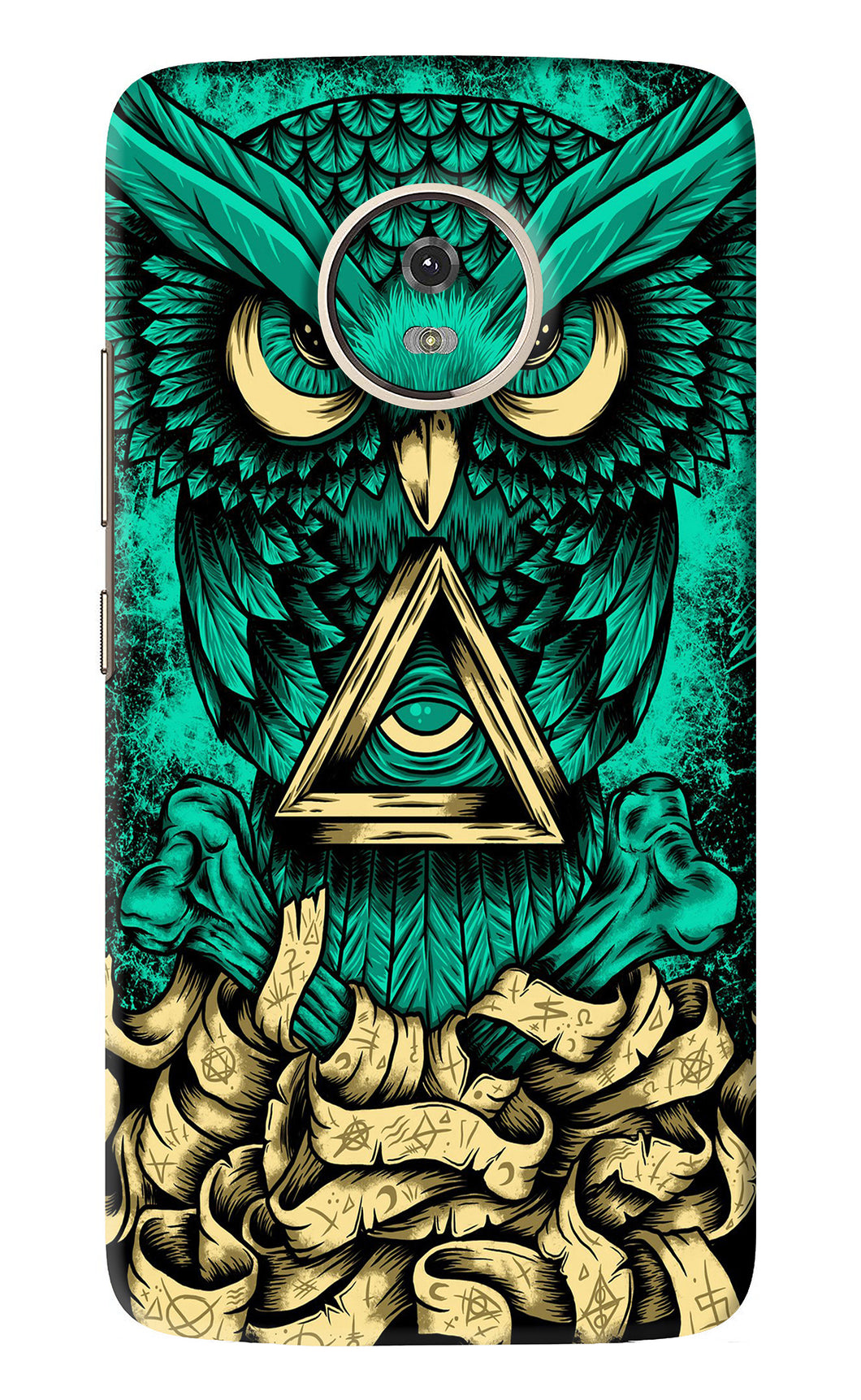 Green Owl Motorola Moto G5 Back Skin Wrap