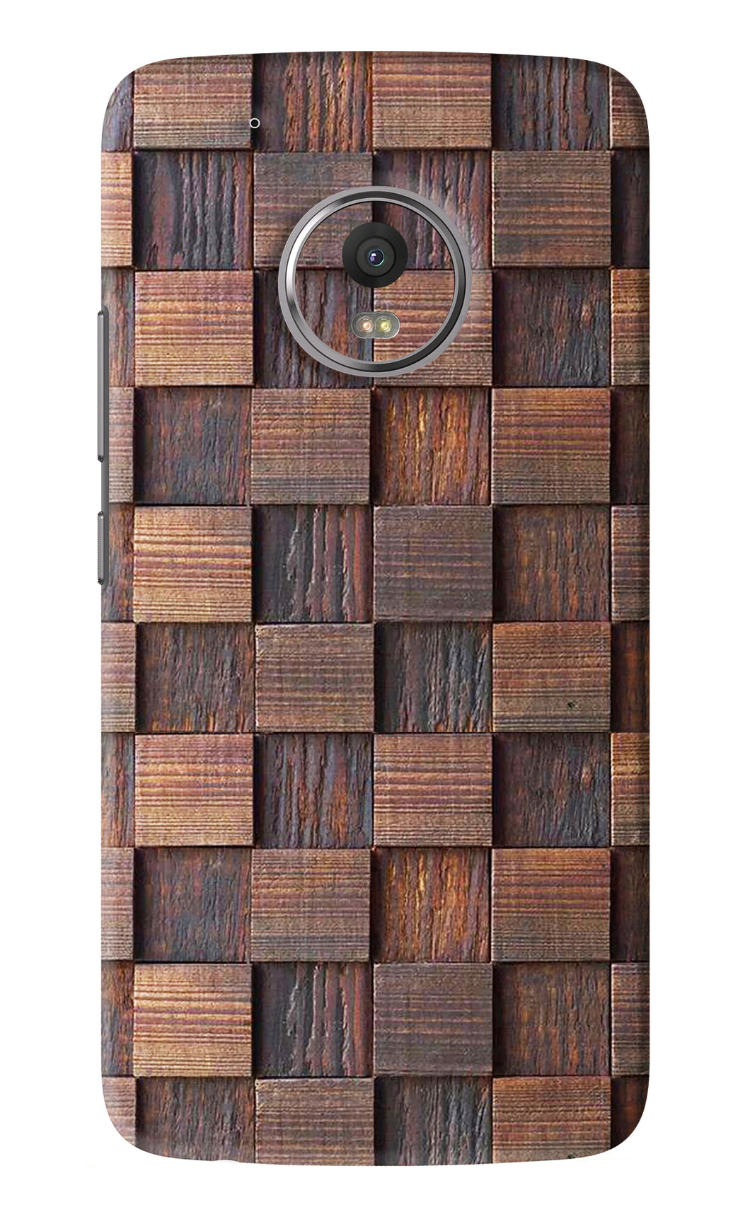 Wooden Cube Design Motorola Moto G5 Plus Back Skin Wrap
