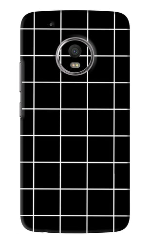 White Grid Motorola Moto G5 Plus Back Skin Wrap