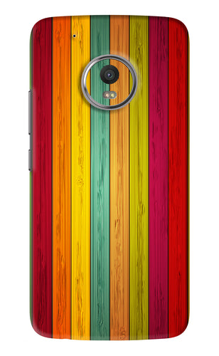 Multicolor Wooden Motorola Moto G5 Plus Back Skin Wrap