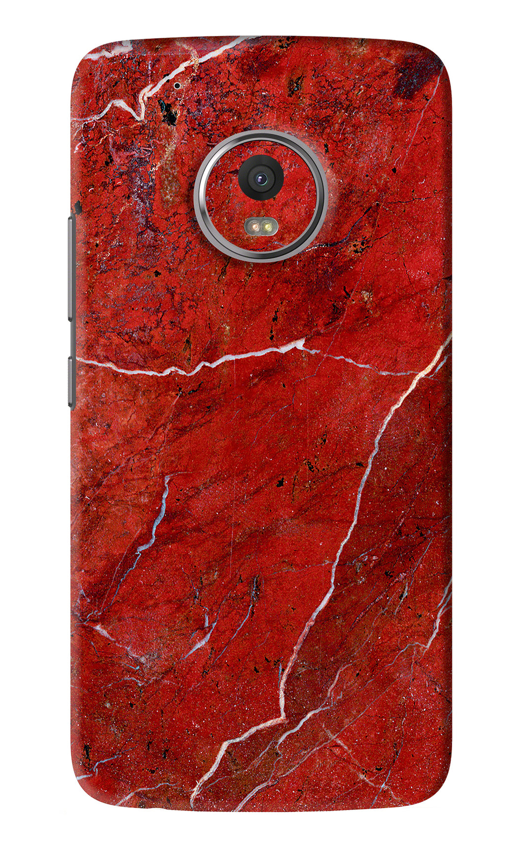 Red Marble Design Motorola Moto G5 Plus Back Skin Wrap