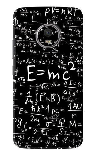 Physics Albert Einstein Formula Motorola Moto G5 Plus Back Skin Wrap