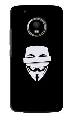 Anonymous Face Motorola Moto G5 Plus Back Skin Wrap