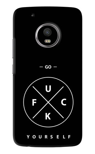 Go Fuck Yourself Motorola Moto G5 Plus Back Skin Wrap