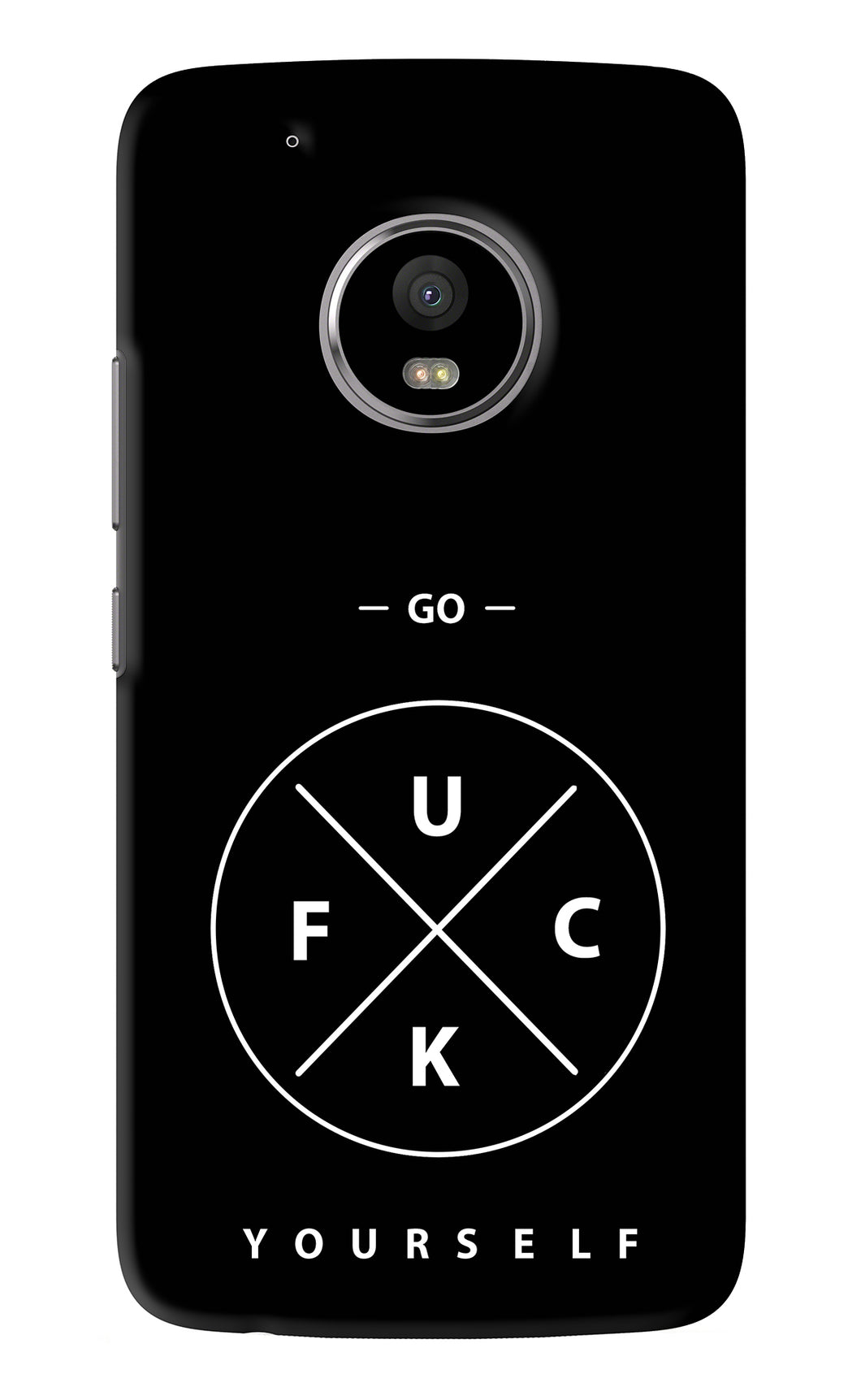 Go Fuck Yourself Motorola Moto G5 Plus Back Skin Wrap