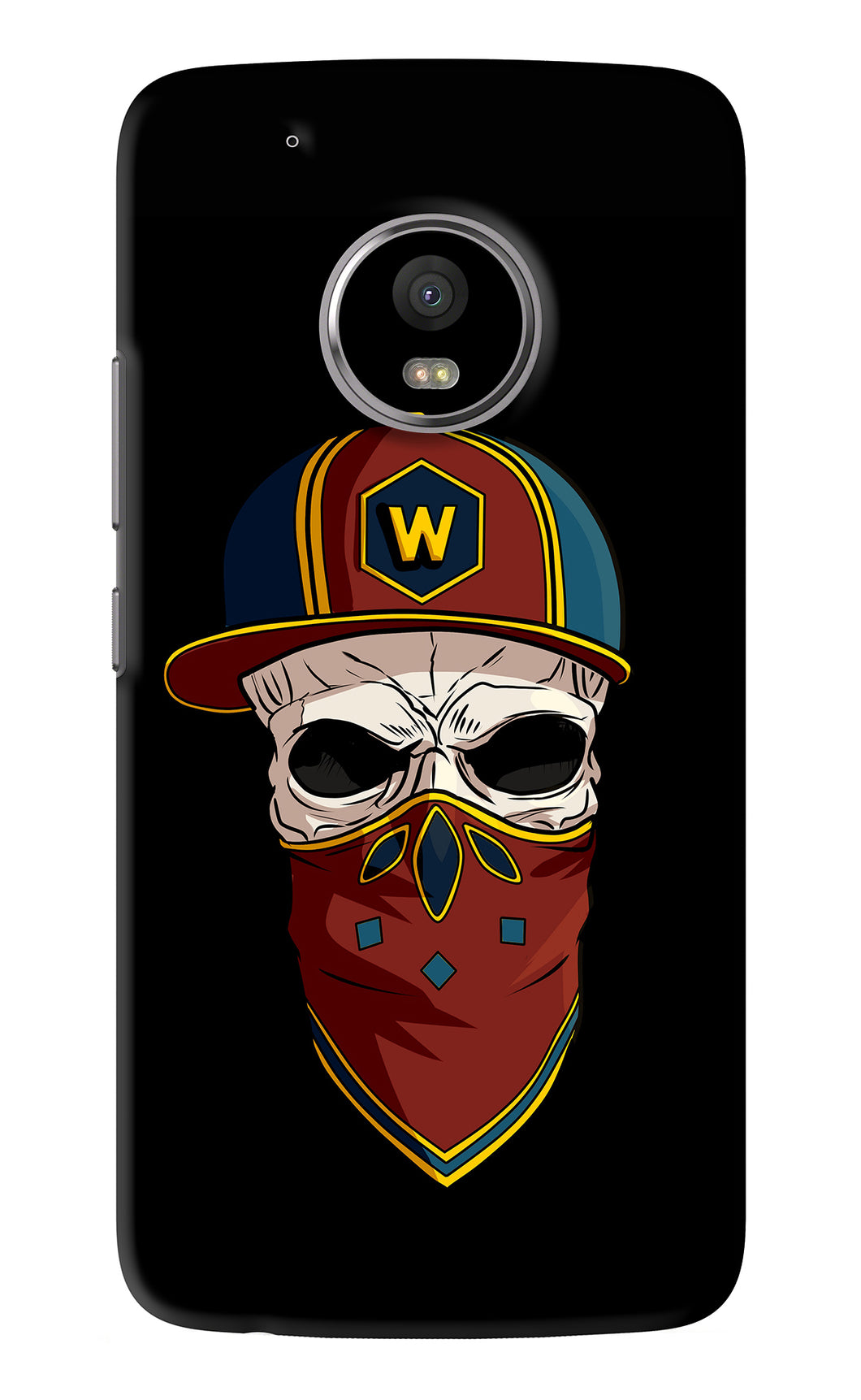 Skull Motorola Moto G5 Plus Back Skin Wrap