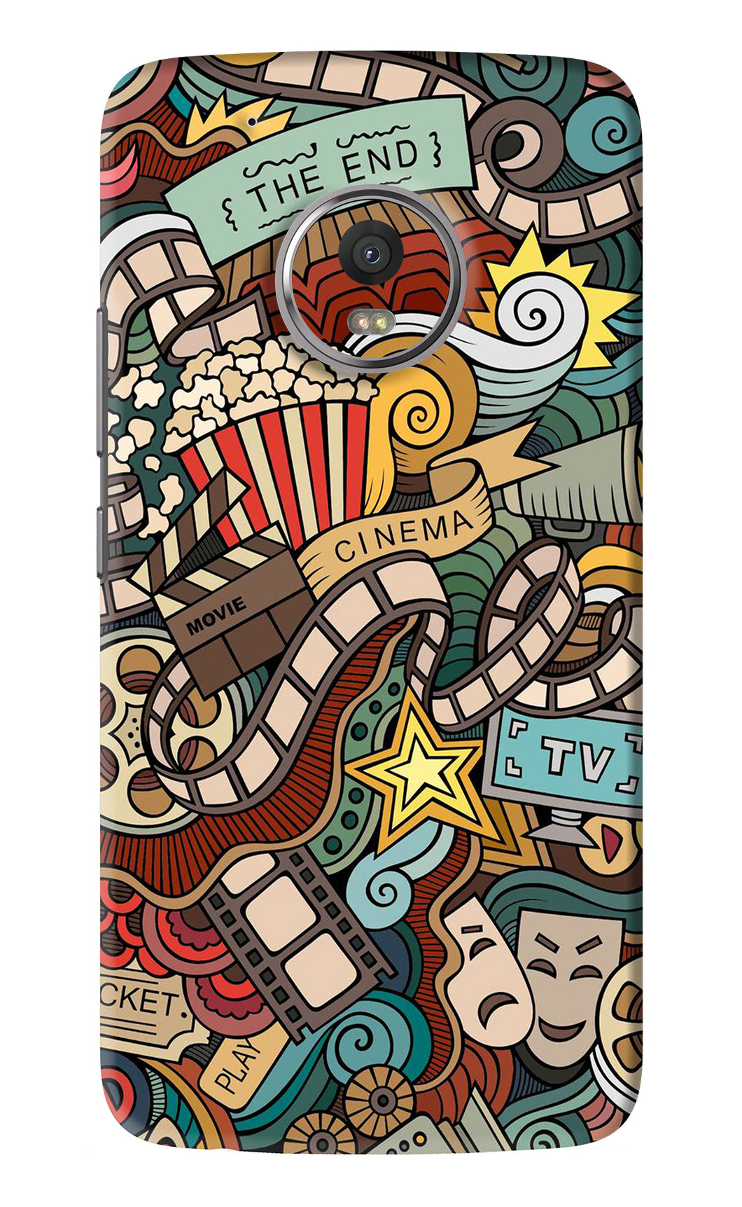 Cinema Abstract Motorola Moto G5 Plus Back Skin Wrap