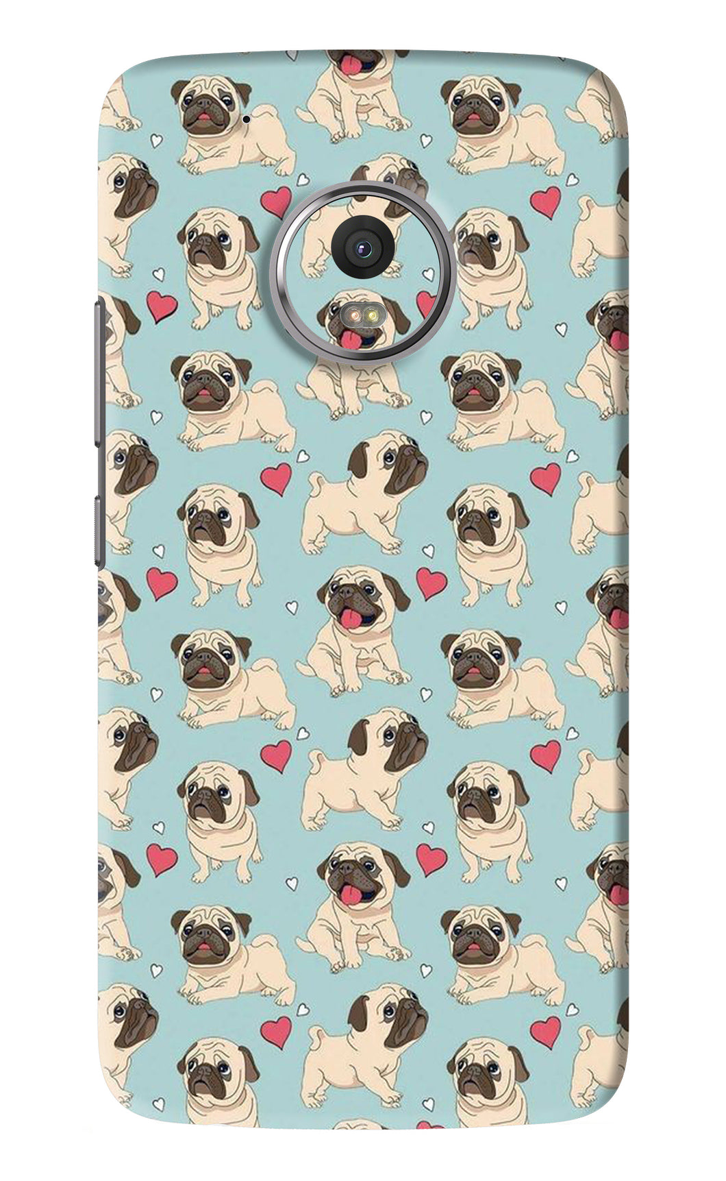 Pug Dog Motorola Moto G5 Plus Back Skin Wrap