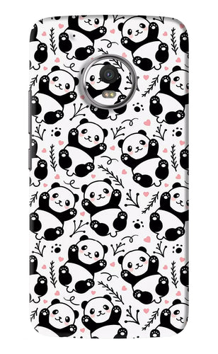 Cute Panda Motorola Moto G5 Plus Back Skin Wrap