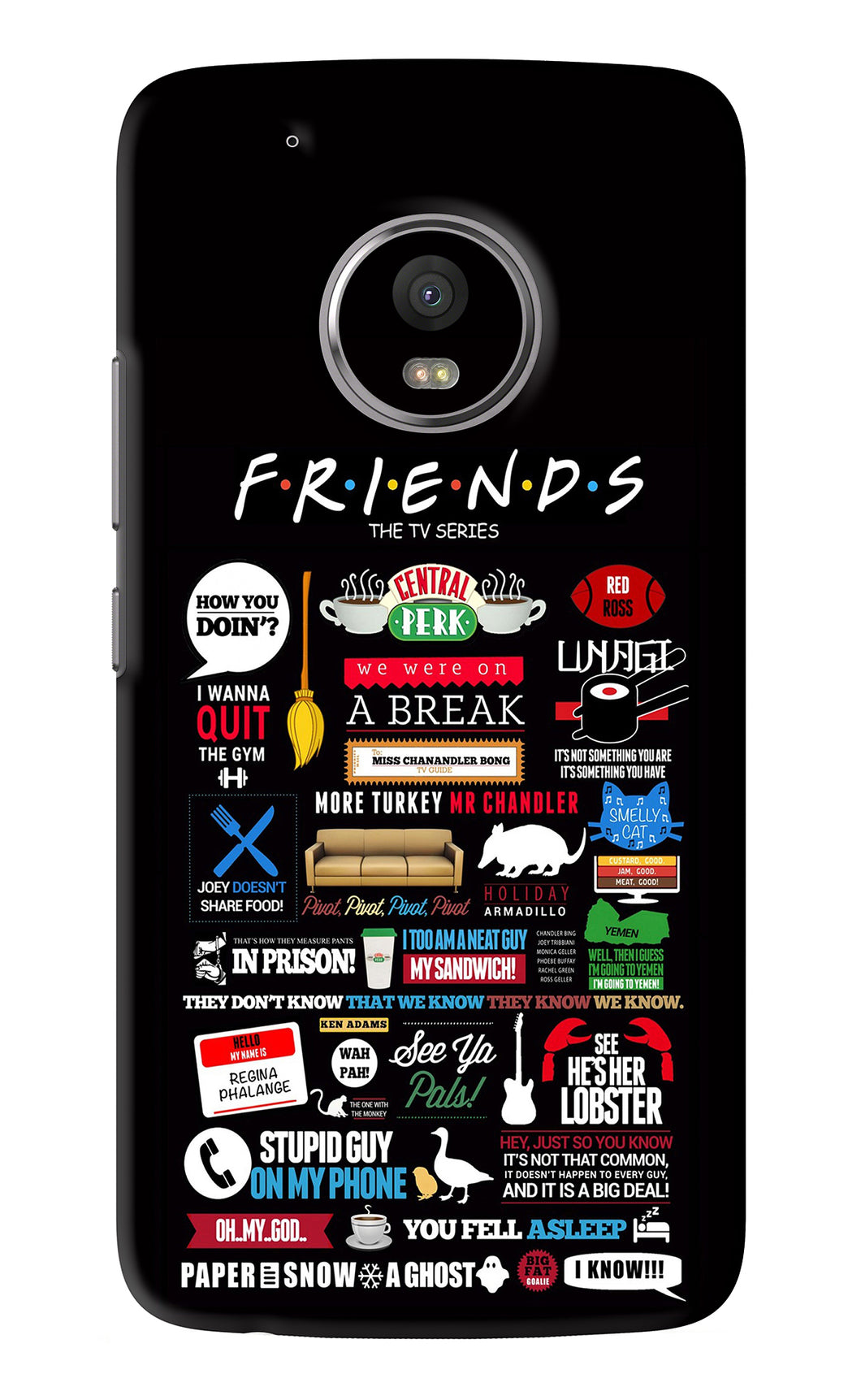 FRIENDS Motorola Moto G5 Plus Back Skin Wrap