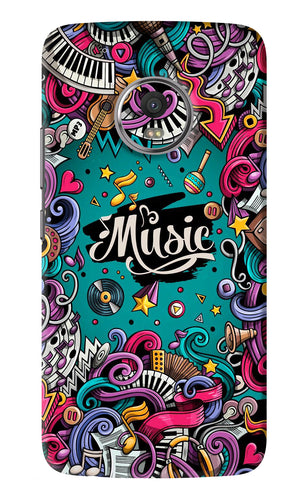 Music Graffiti Motorola Moto G5 Plus Back Skin Wrap