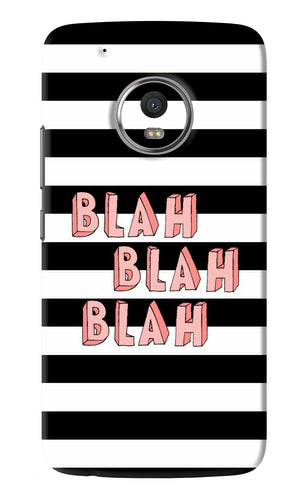 Blah Blah Blah Motorola Moto G5 Plus Back Skin Wrap