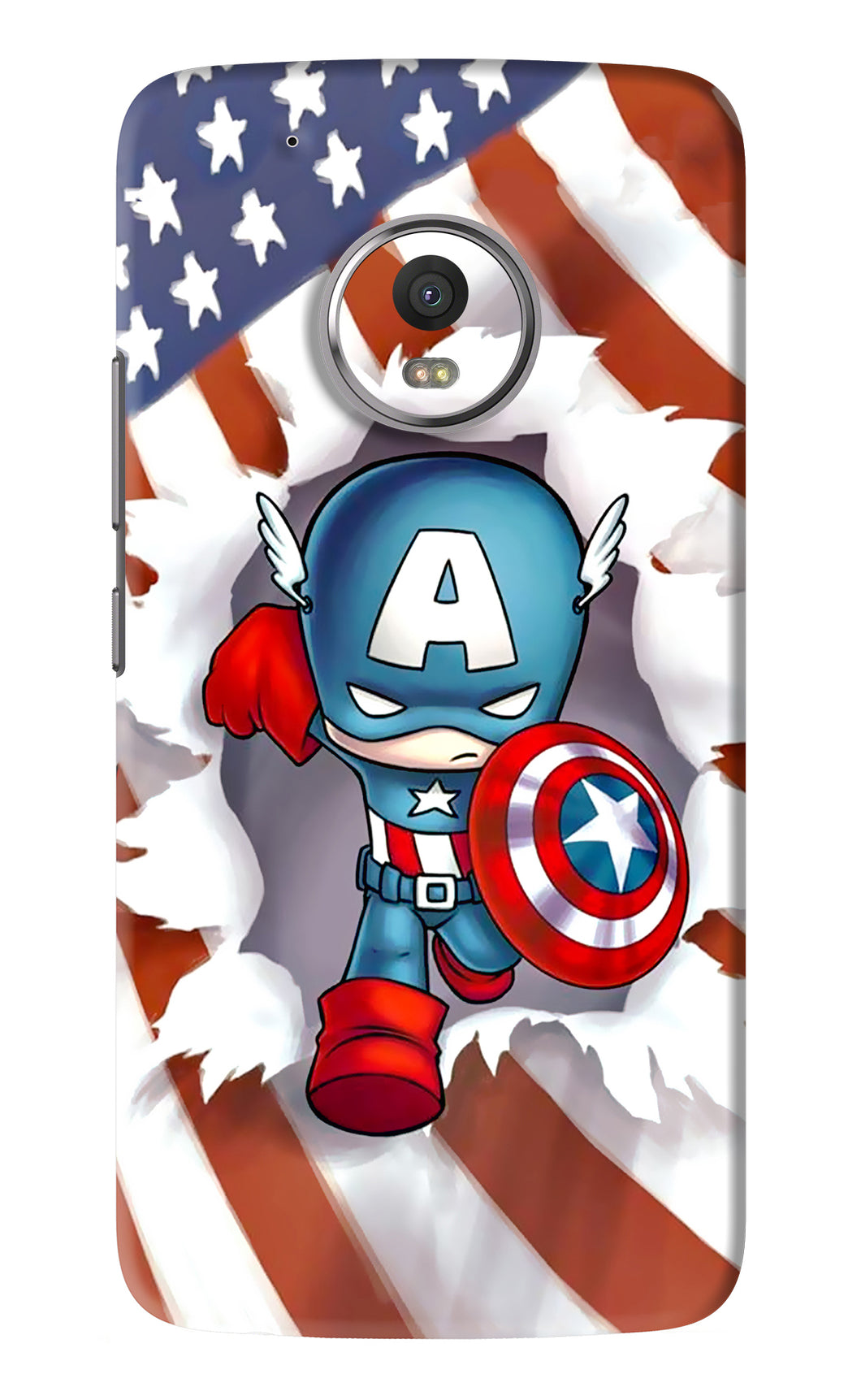 Captain America Motorola Moto G5 Plus Back Skin Wrap