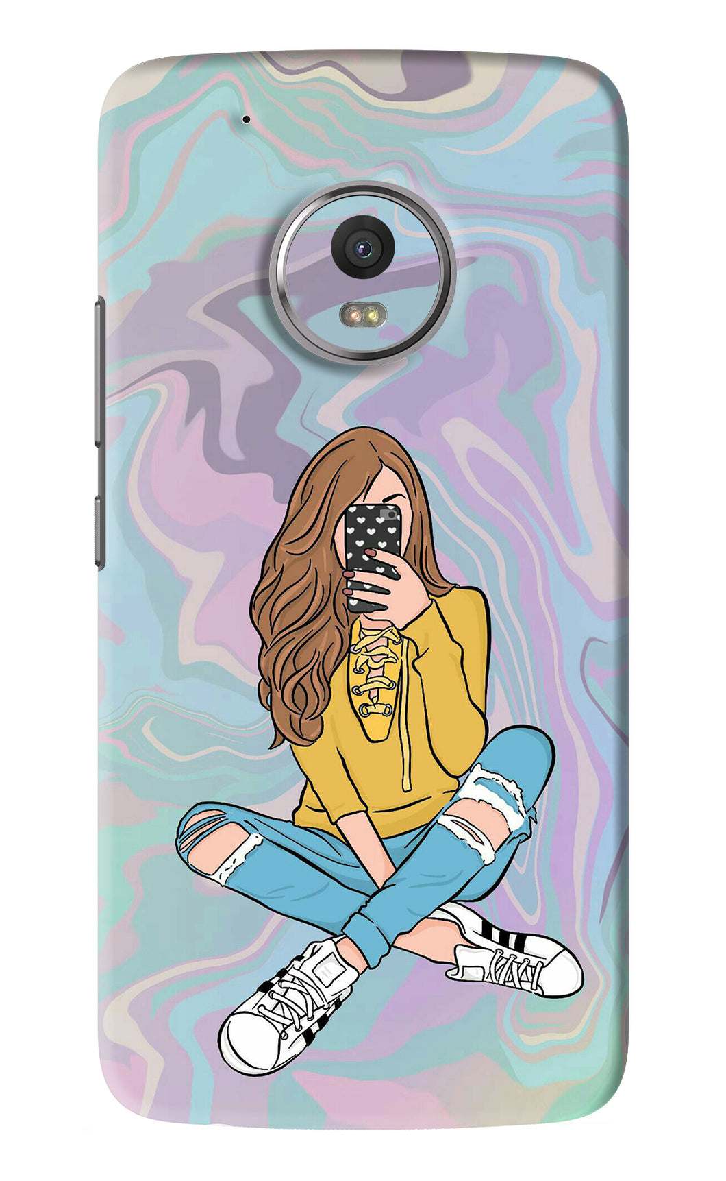 Selfie Girl Motorola Moto G5 Plus Back Skin Wrap