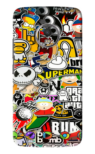 Sticker Bomb Motorola Moto G5 Plus Back Skin Wrap