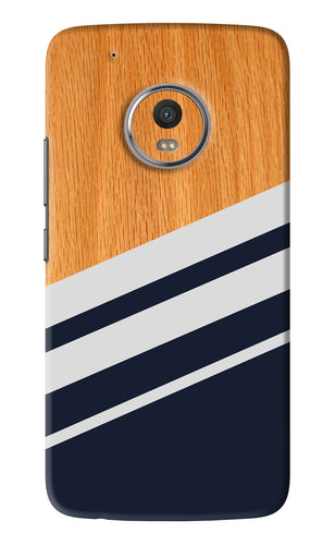 Black And White Wooden Motorola Moto G5 Plus Back Skin Wrap