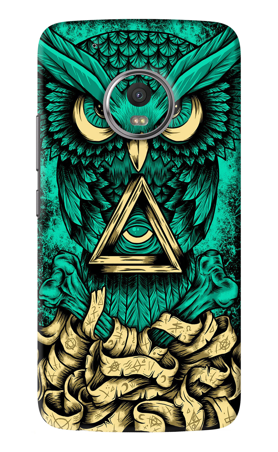 Green Owl Motorola Moto G5 Plus Back Skin Wrap