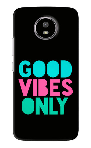 Quote Good Vibes Only Motorola Moto G5S Back Skin Wrap