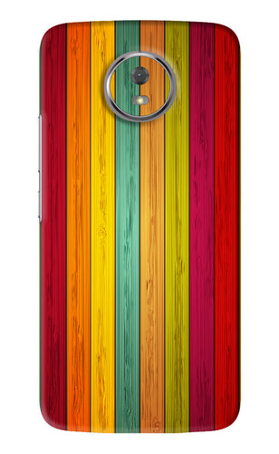 Multicolor Wooden Motorola Moto G5S Back Skin Wrap