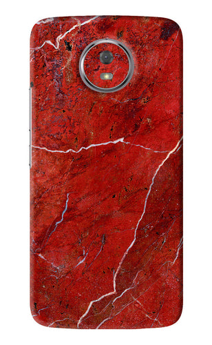 Red Marble Design Motorola Moto G5S Back Skin Wrap