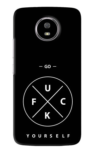 Go Fuck Yourself Motorola Moto G5S Back Skin Wrap