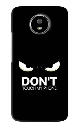 Don'T Touch My Phone Motorola Moto G5S Back Skin Wrap