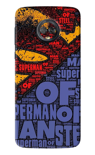 Superman Motorola Moto G6 Back Skin Wrap