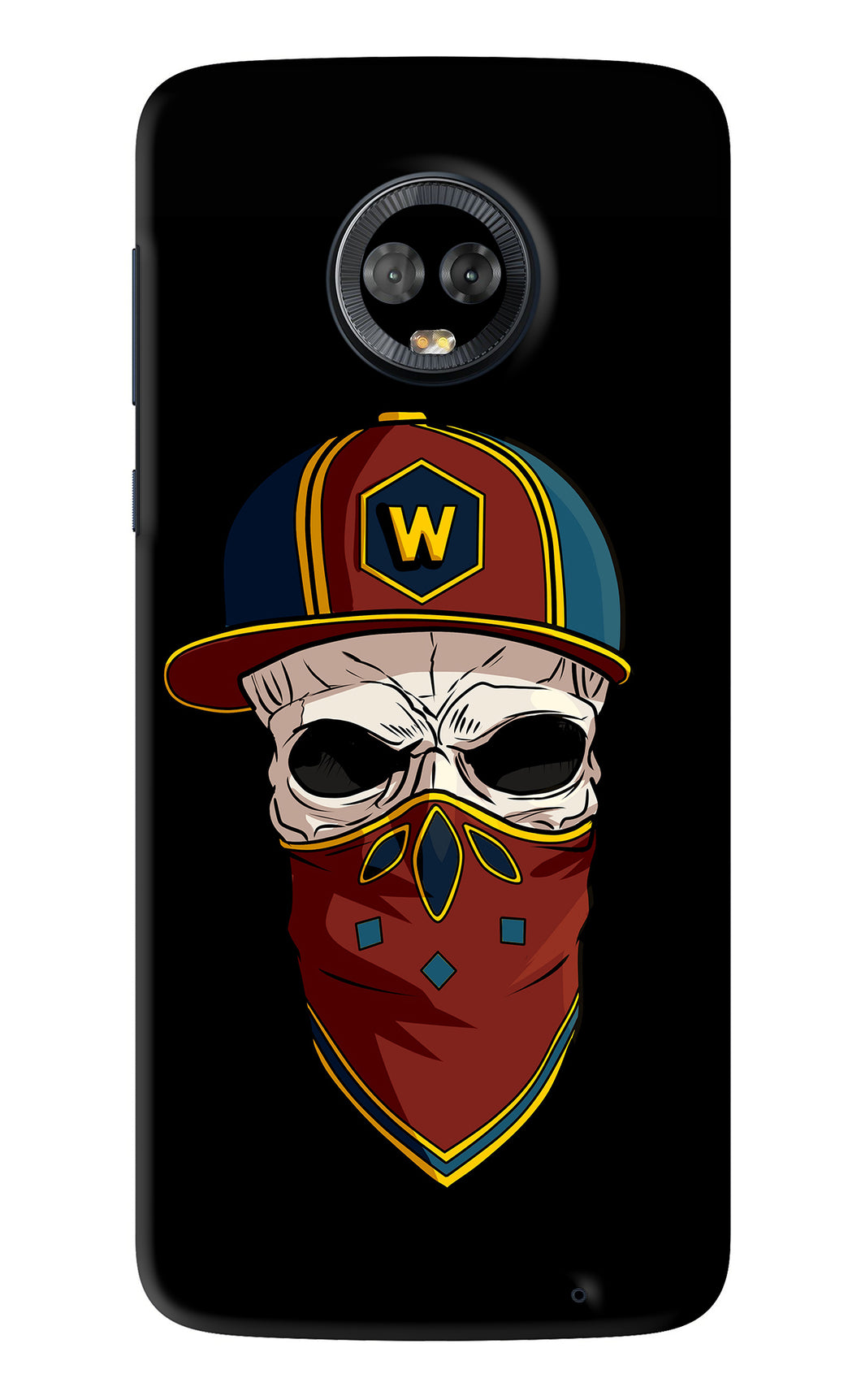 Skull Motorola Moto G6 Back Skin Wrap
