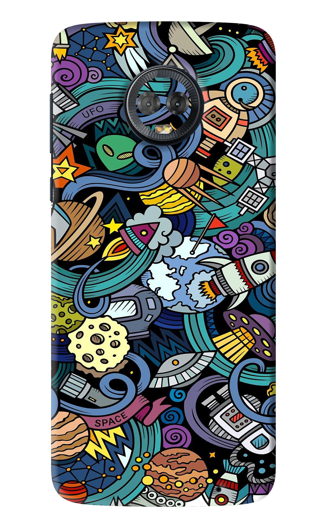 Space Abstract Motorola Moto G6 Back Skin Wrap