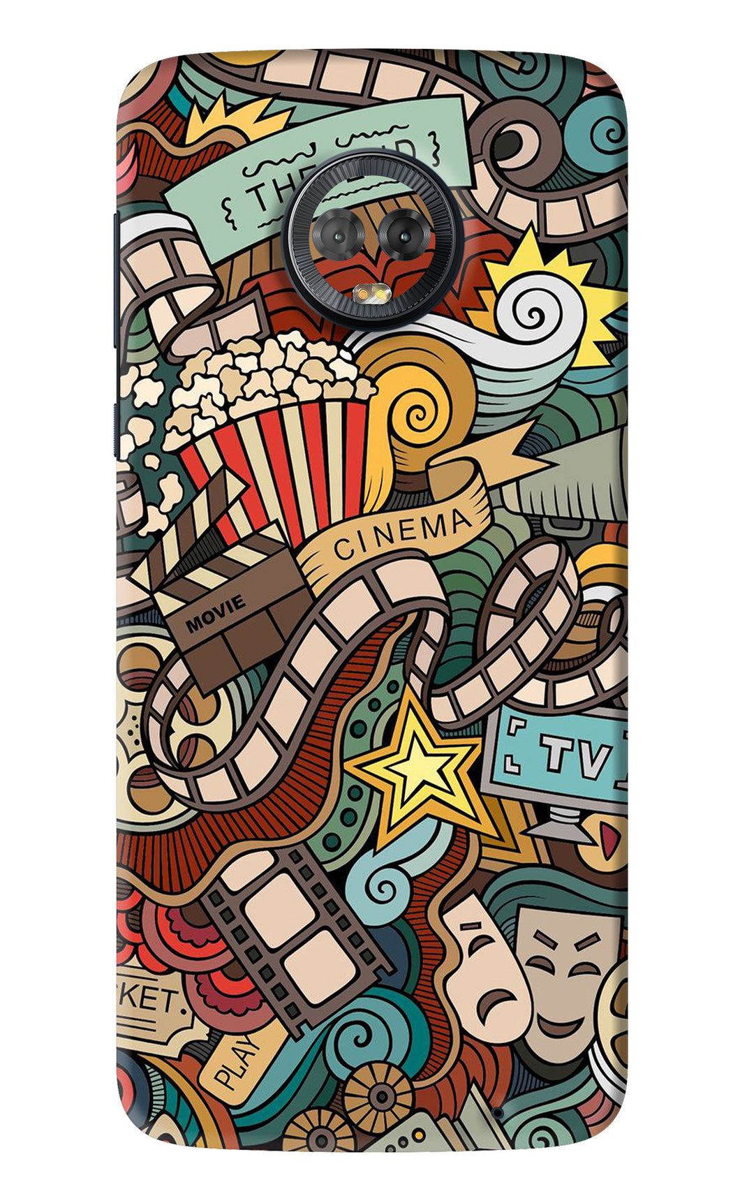 Cinema Abstract Motorola Moto G6 Back Skin Wrap